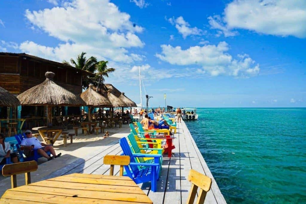 Strandbar in Caye Caulker Belize