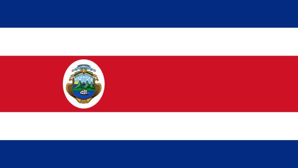 Die Flagge von Costa Rica