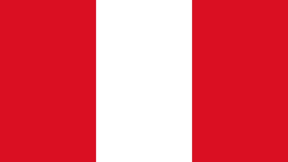 Die Flagge von Peru