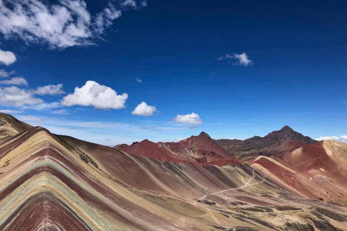 Die Rainbowmountains in Peru nahe Cusco sind eine wichtige Sehenswürdigkeit