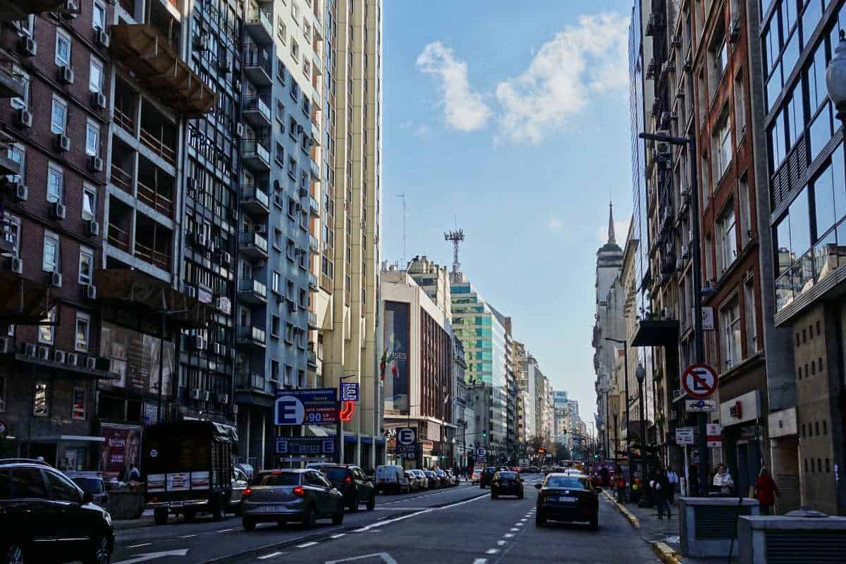 Straßen der Kolonialstadt Buenos Aires in Argentinien