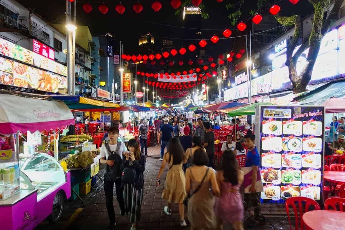 Night Market in Bukit Bintang Kuala Lumpur