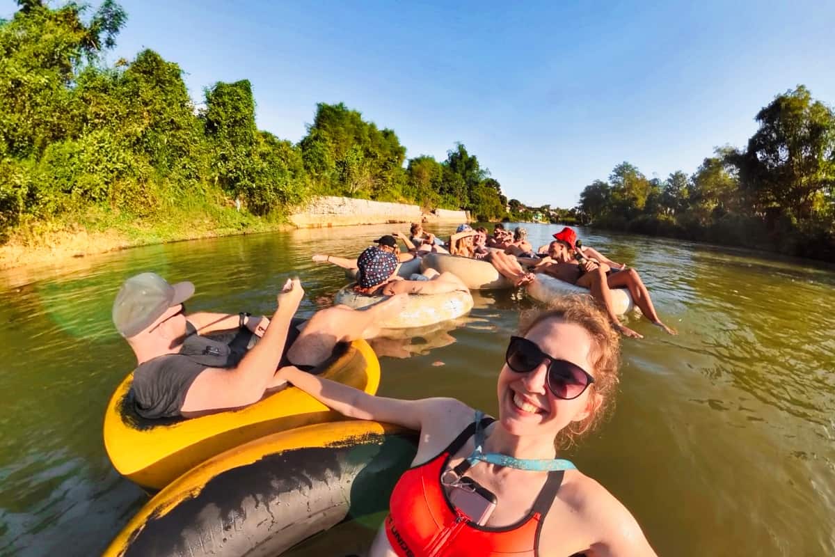 River Tubing in Vang Vieng