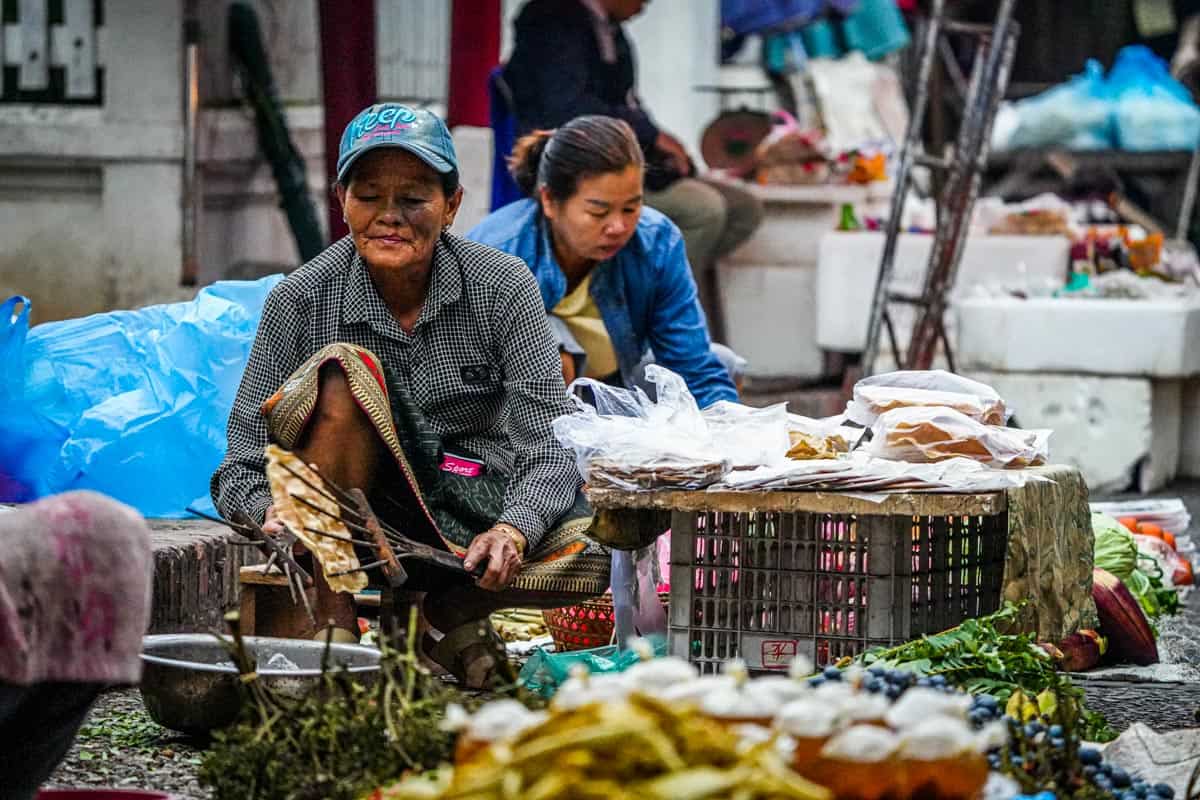 Markt in Laos