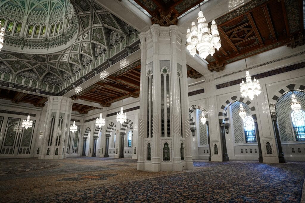 Grand Mosque Mascat Große Sultan-Qabus-Moschee
