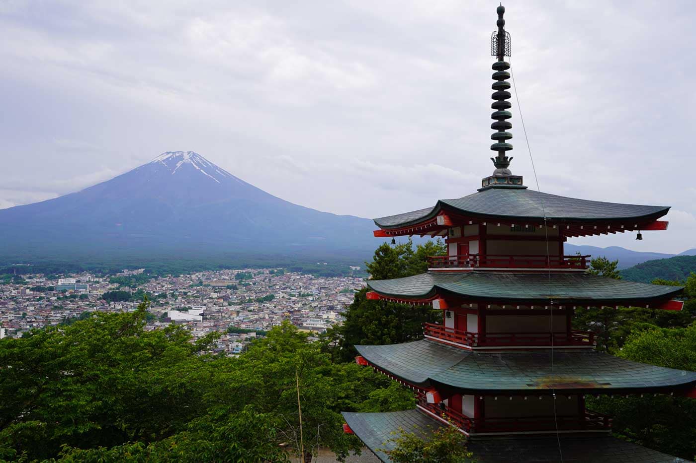 Blick auf Mount Fuji