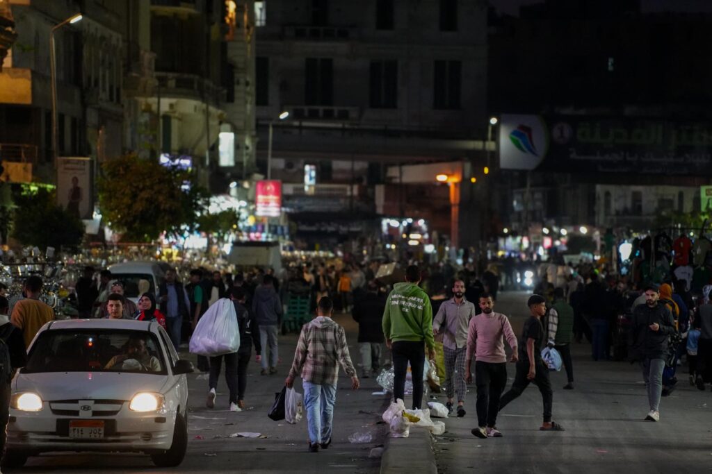 Markt in Kairo bei Nacht
